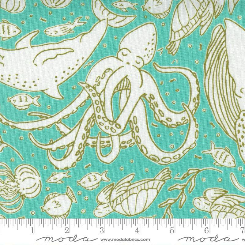 The Sea And Me Spray - Ocean Friends - Quilt Fabric