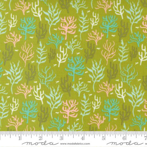 The Sea And Me Kelp - Coral Garden Seaweed - Quilt Fabric