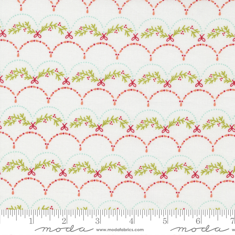 Joyful Joyful Cream - Deck The Halls - Quilt Fabric