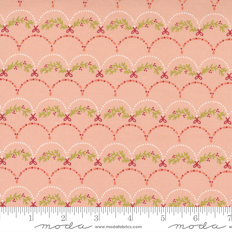 Joyful Joyful Blush - Deck The Halls - Quilt Fabric