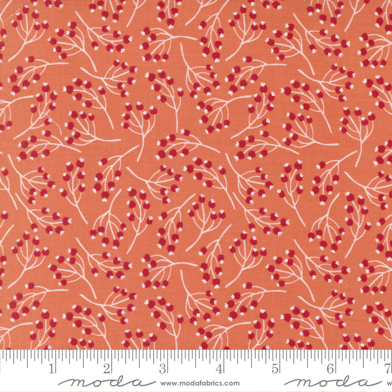 Joyful Joyful Blush - Holly Berry Berries - Quilt Fabric