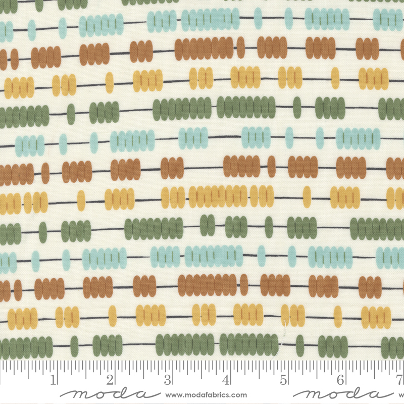 ABC XYZ Cream - Geometric Abacus Blenders - Quilt Fabric
