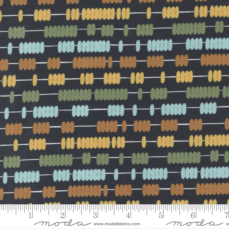 ABC XYZ Black - Geometric Abacus Blenders - Quilt Fabric