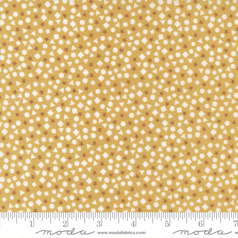 ABC XYZ Yellow - Shapes and More Blenders - Quilt Fabric