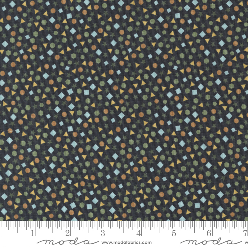 ABC XYZ Black - Shapes and More Blenders - Quilt Fabric