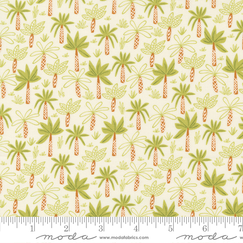 Stomp Stomp Roar Bone - Tropical Forest - Quilt Fabric
