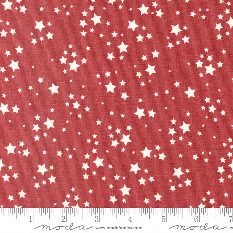 All Star Star Player Rust - Blender Stars - Quilt Fabric