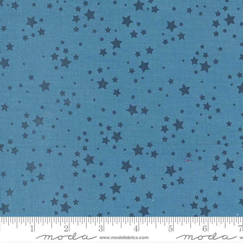 All Star Star Player Blue - Blender Stars - Quilt Fabric
