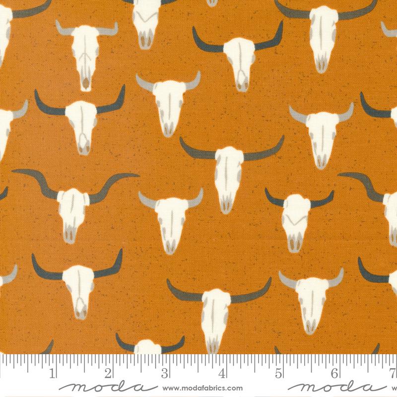 Ponderosa Skulls - Rust - Quilt Fabric