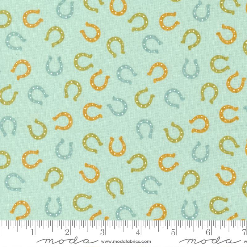 Ponderosa Horseshoe - Sky - Quilt Fabric
