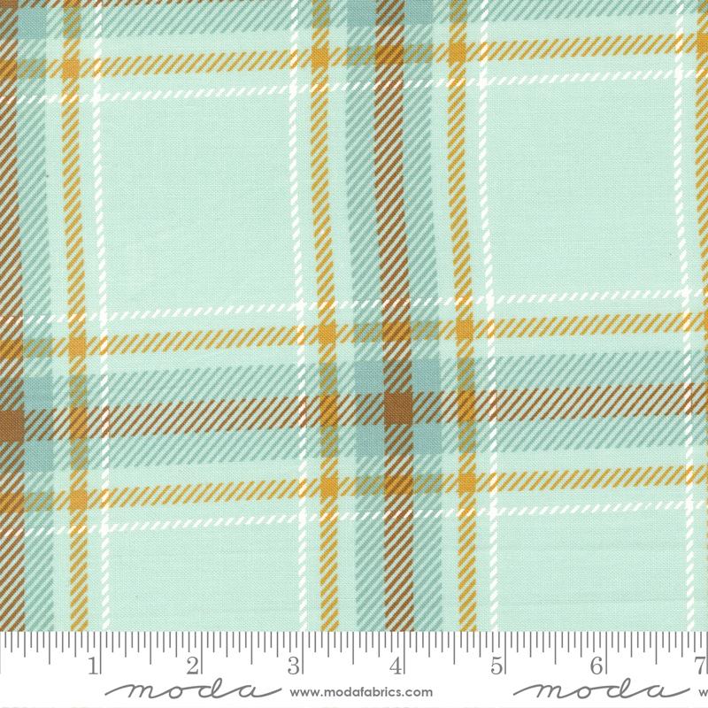 Ponderosa Cowboy Plaid - Sky - Quilt Fabric