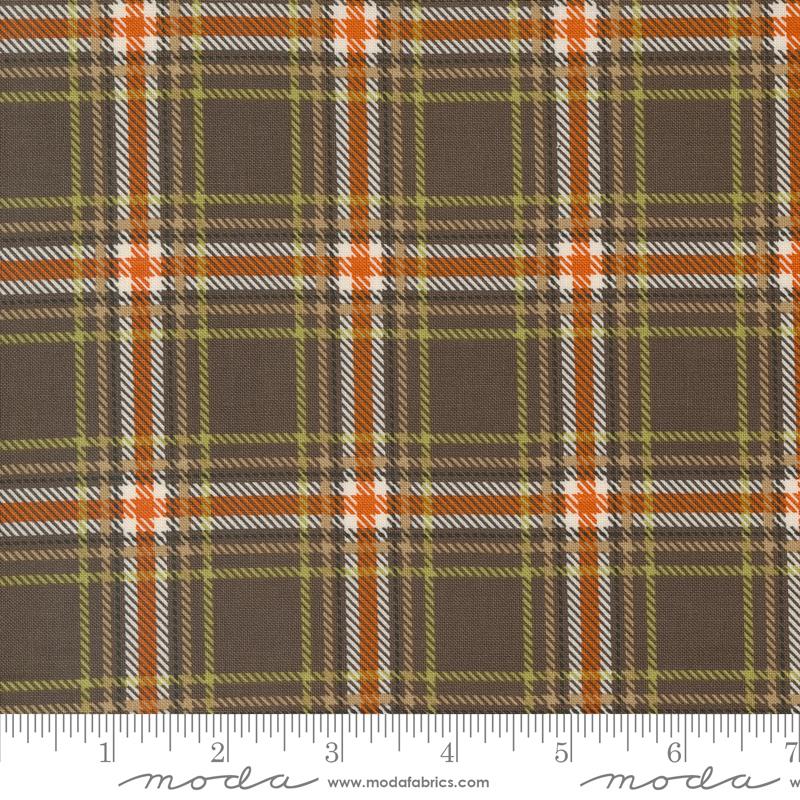 The Great Outdoors Plaid - Bark - Quilt Fabric, zoomed in. Select this picture to zoom back out.