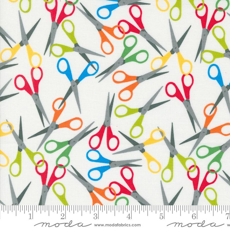 Back To School Scissor - Paper - Quilt Fabric