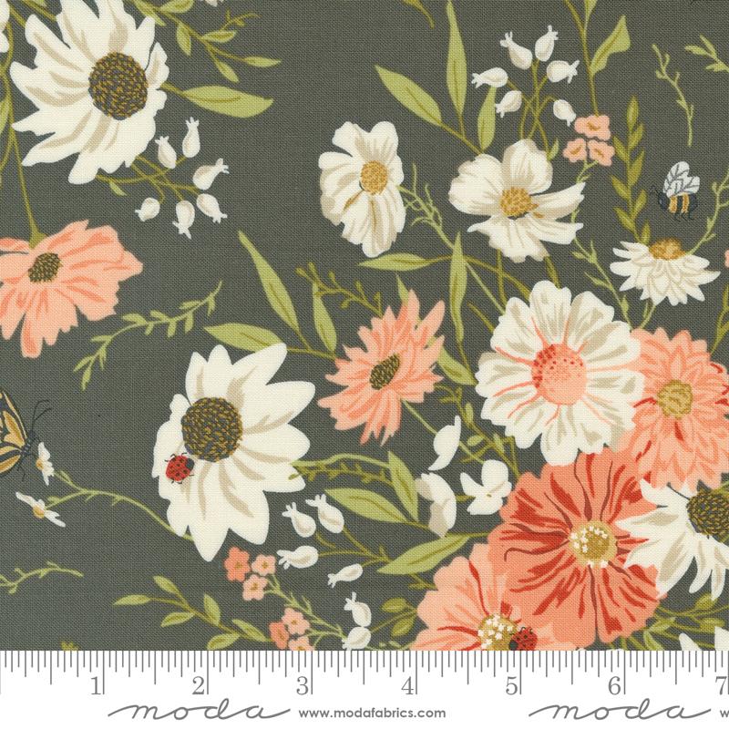 Farmstead Charcoal - Quilt Fabric