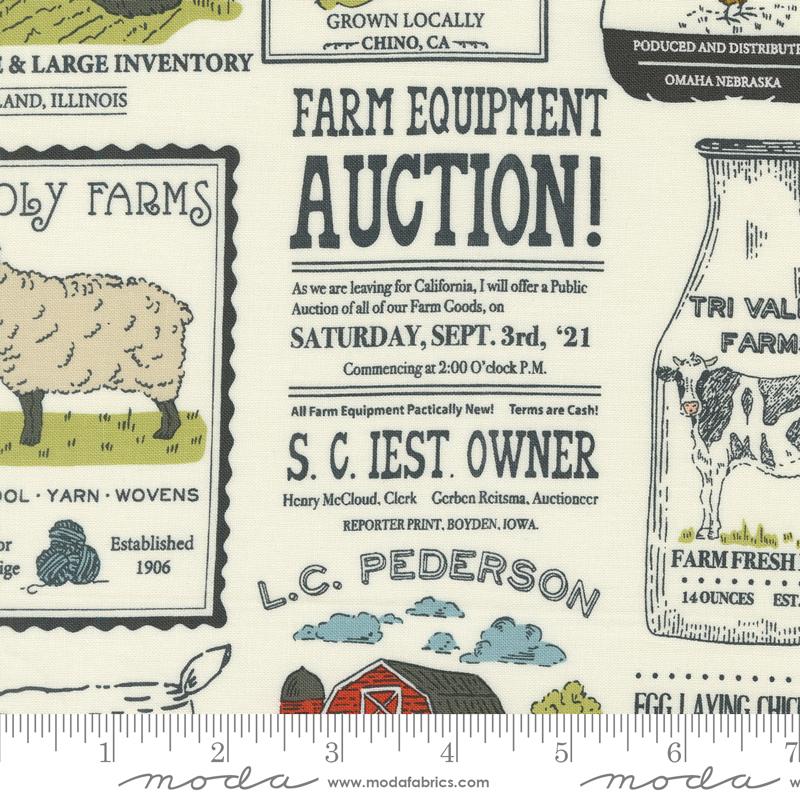 Farmstead Ad - Porcelain - Quilt Fabric