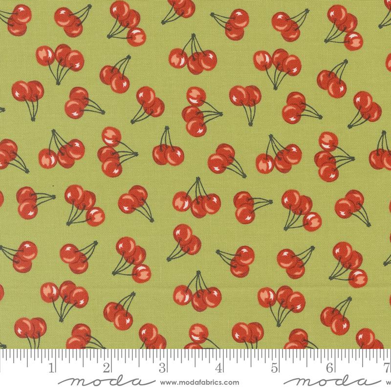 Farmstead Cherry - Clover - Quilt Fabric