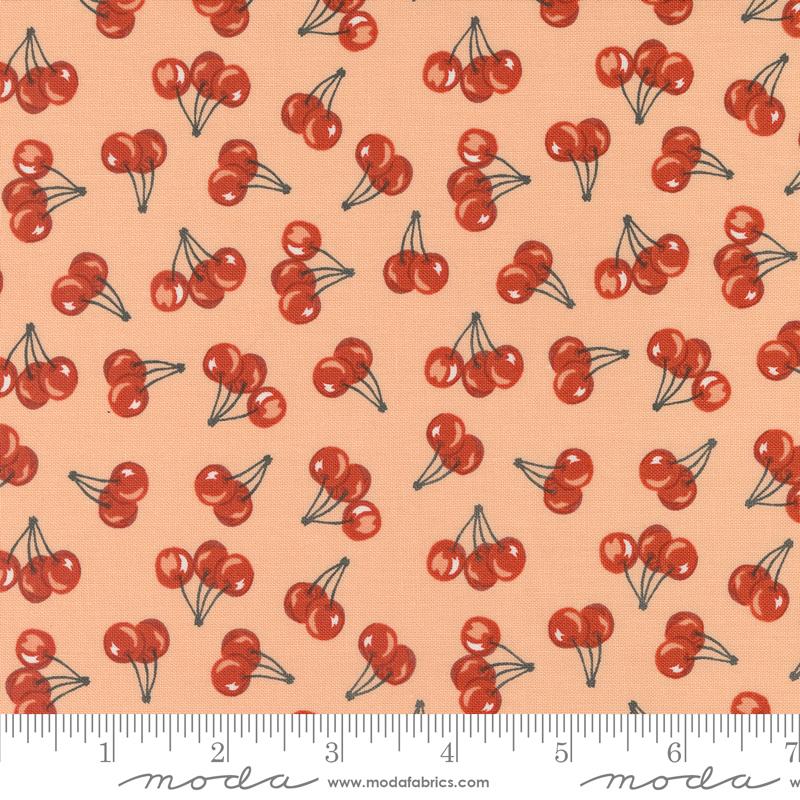 Farmstead Cherry - Light Coral - Quilt Fabric