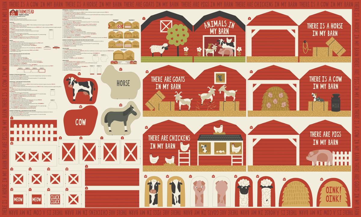 Farmstead Panel Multi - Quilt Panel