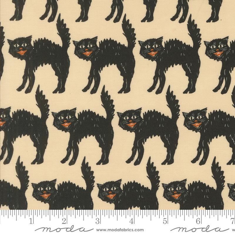 Home Sweet Haunt Cat Bone - Halloween Quilt Fabric