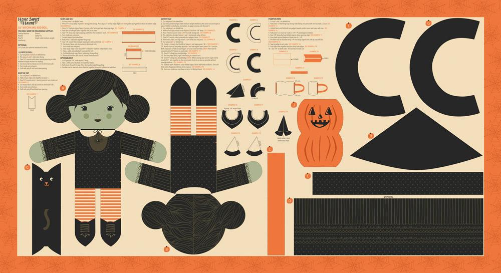 Home Sweet Haunt Multi - Halloween Quilt Panel