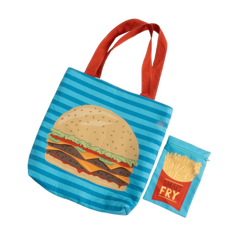 Hamburger Tote and Zipper Pouch- Sewing Kit
