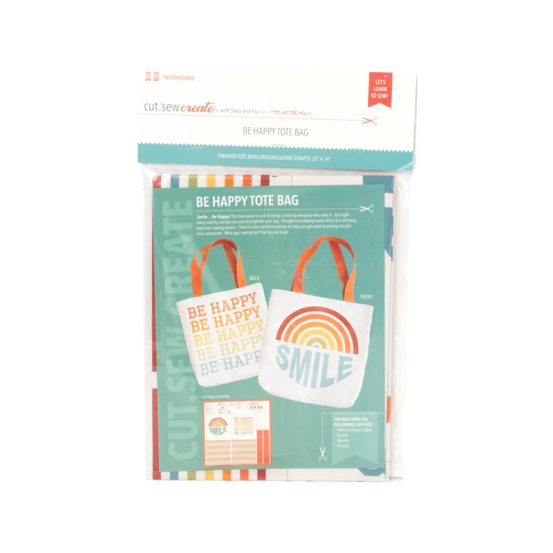 Be Happy Tote Bag - Sewing Kit