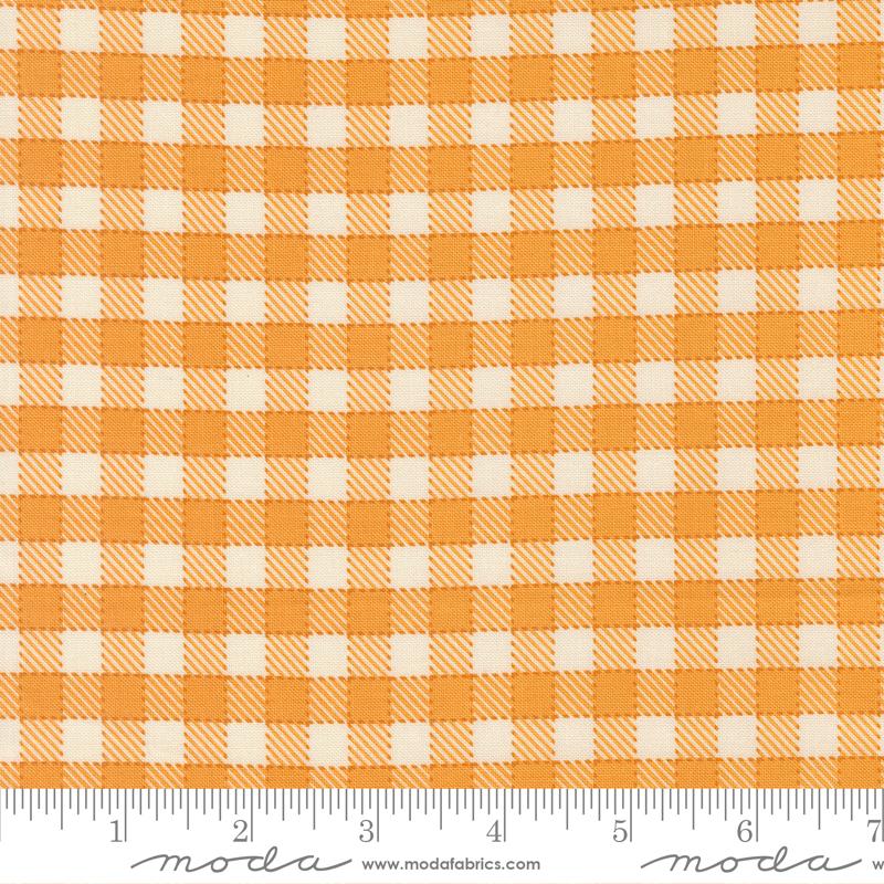 Animal Park Fun Gingham Canary - Quilt Fabric