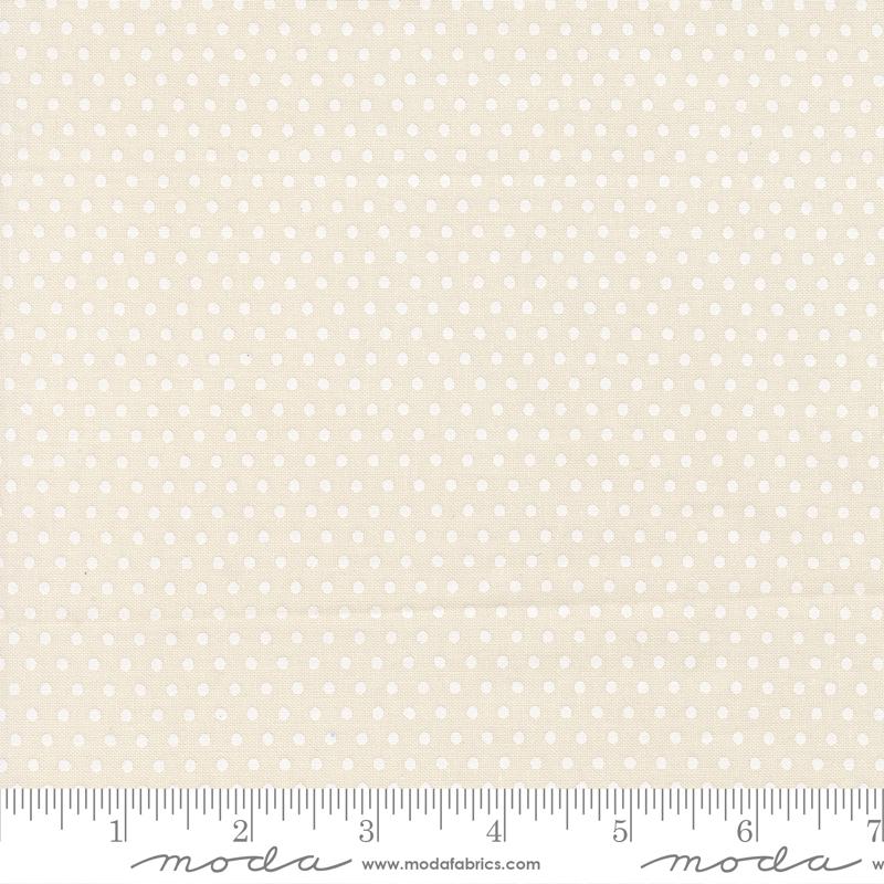 Animal Park Fun Dots Dove Natural - Quilt Fabric