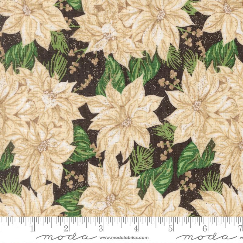 Holiday Cheer Poinsettia Midnight - Quilt Fabric