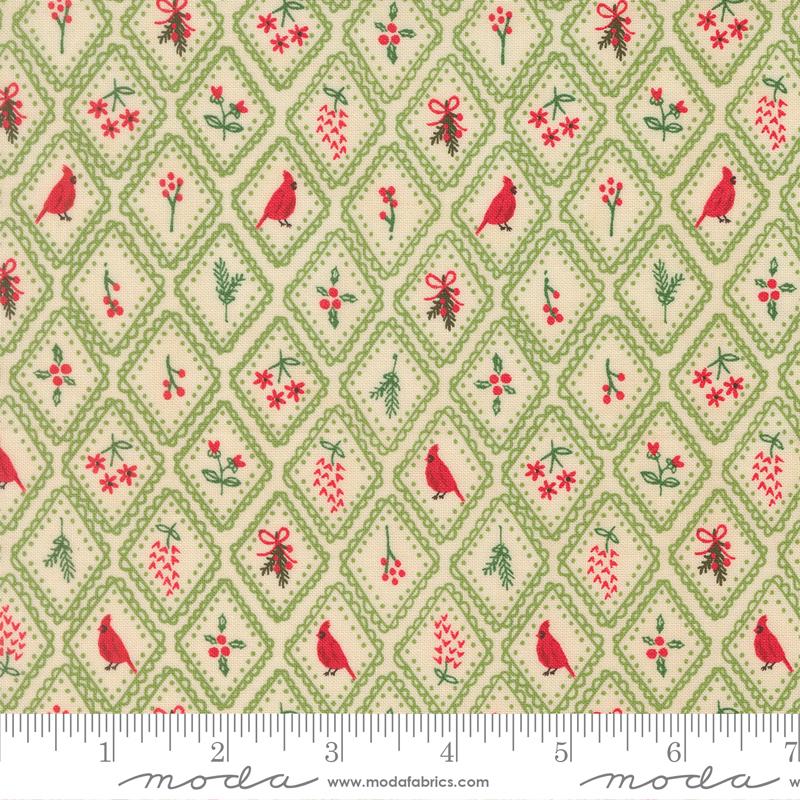Holiday Cheer Diamond Mistletoe - Quilt Fabric