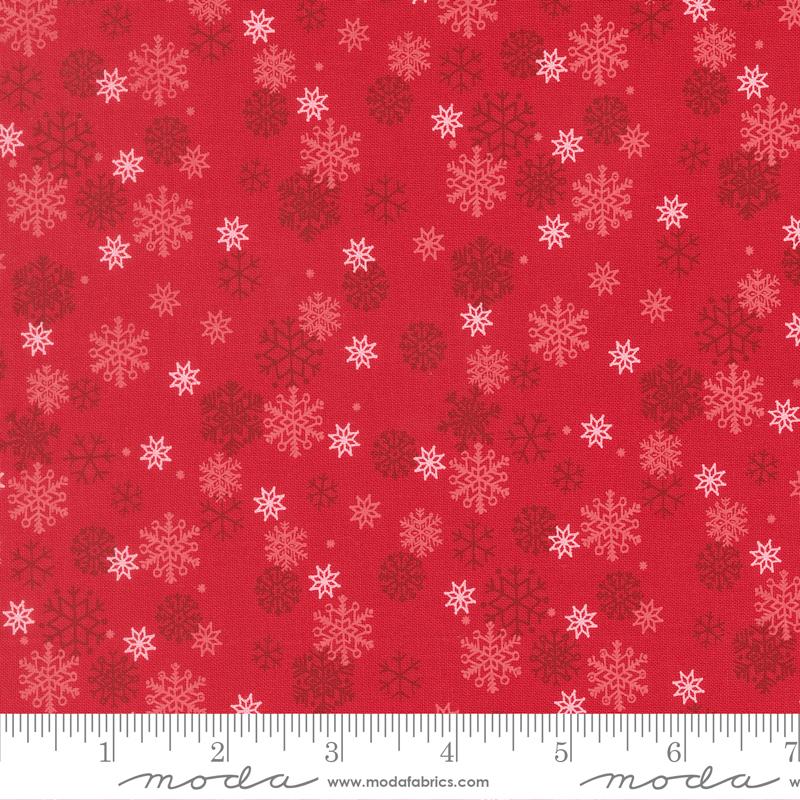Holiday Cheer Snowflakes Poinsettia - Quilt Fabric