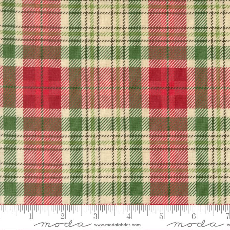 Holiday Cheer Plaid Natural - Quilt Fabric