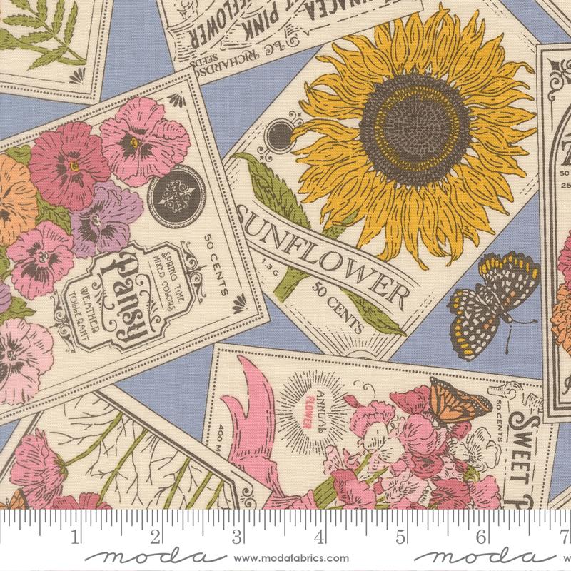 My Secret Garden Seeds Dusk - Quilt Fabric