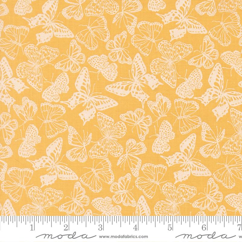 My Secret Garden Butterflies Sunflower - Quilt Fabric