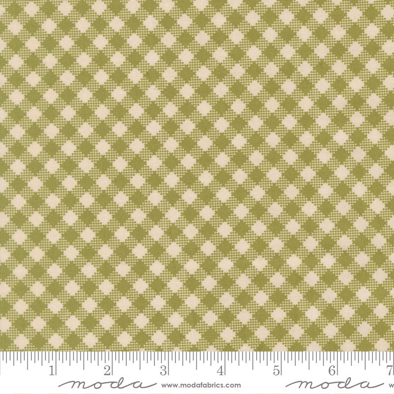 My Secret Garden Gingham Grass - Quilt Fabric