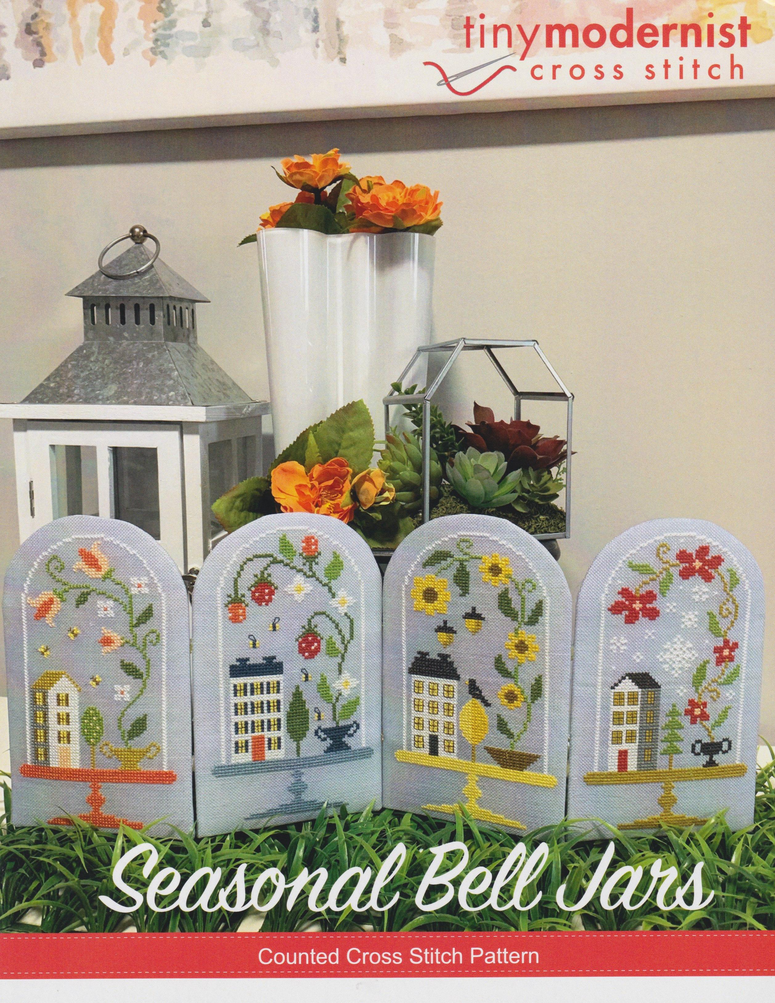 Seasonal Bell Jars - Cross Stitch Pattern