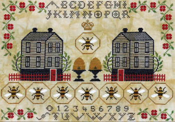 Honey Hill Hamlet Sampler - Cross Stitch Pattern