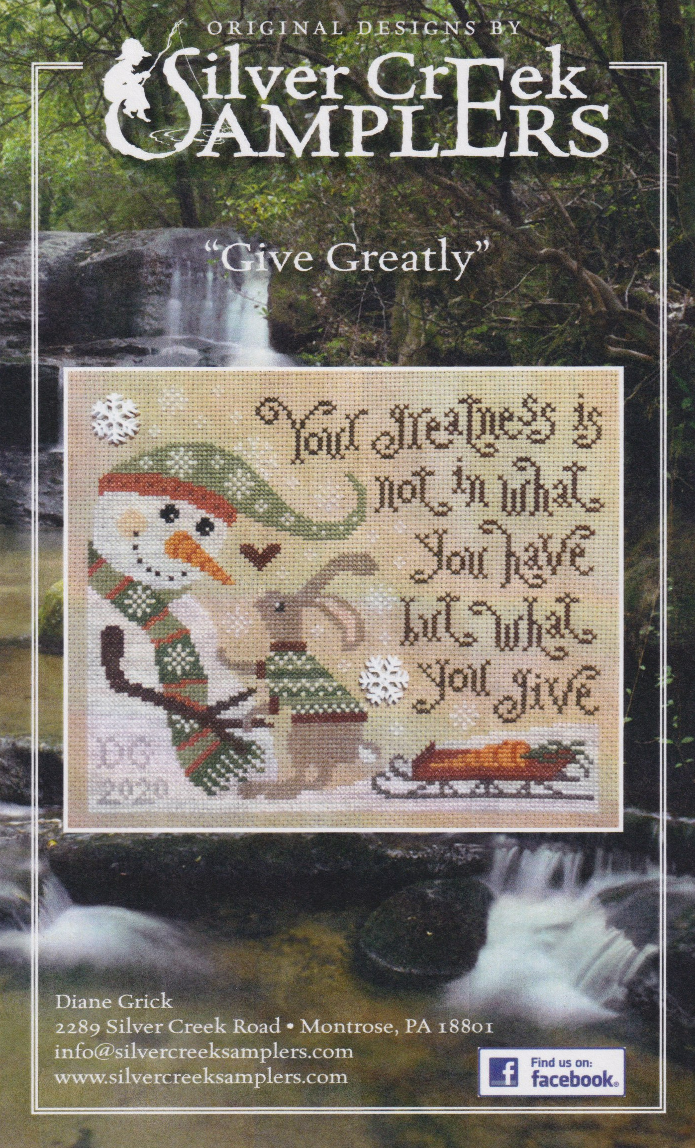 Give Greatly - Cross Stitch Pattern