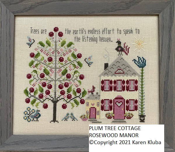 Plum Tree Cottage - Cross Stitch Pattern