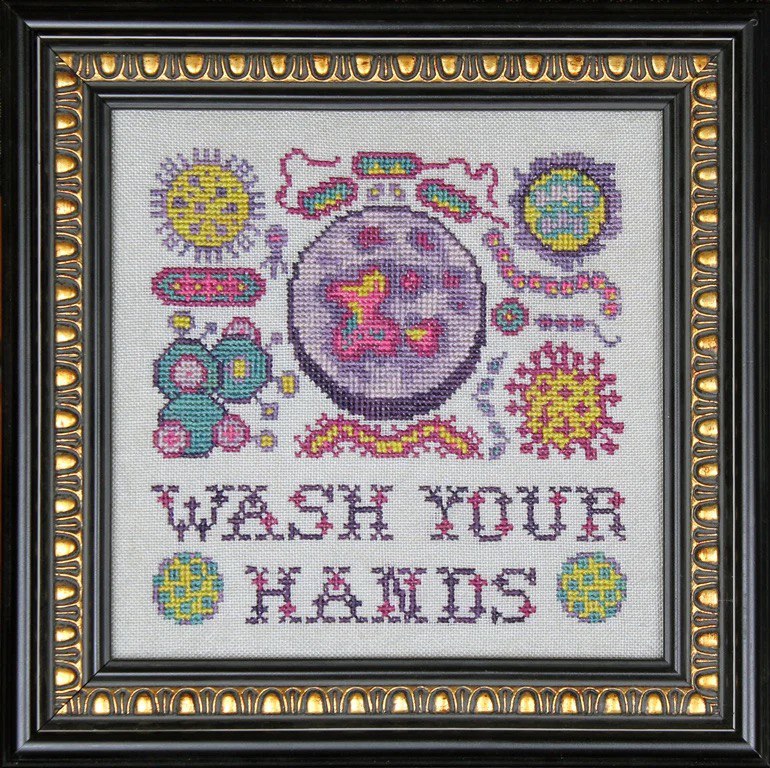 Arranging Microbes - Cross Stitch Pattern