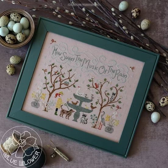 Gentle Rain - Cross Stitch Pattern