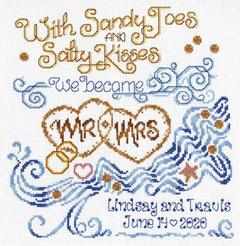 Salty Kisses Wedding - Cross Stitch Pattern