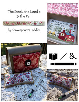The Book, The Needle & The Pen - Cross Stitch Pattern