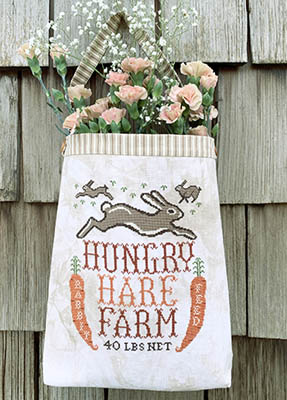 Hungry Hare Feed Sack - Cross Stitch Pattern