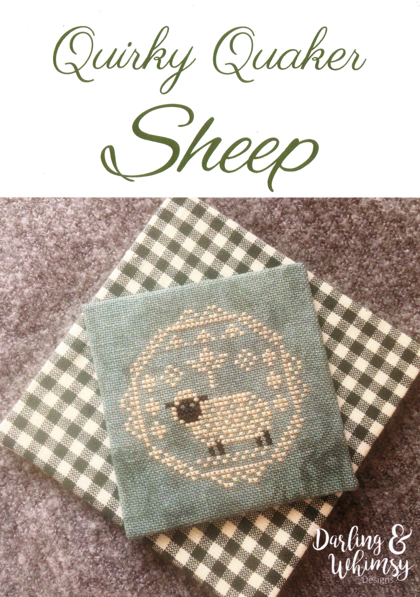 Quirky Quaker 8 - Sheep - Cross Stitch Pattern