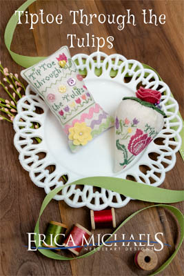 Tiptoe Through the Tulips - Cross Stitch Pattern