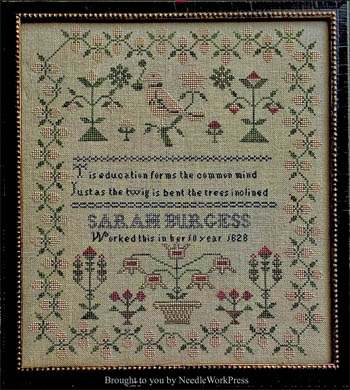 Sarah Burgess 1828 - Cross Stitch Pattern