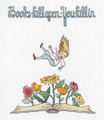Books You Fall In - Cross Stitch Pattern