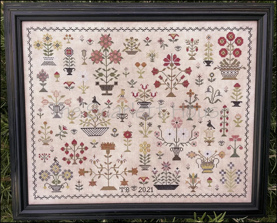 Floral Motif Sampler - Cross Stitch Pattern