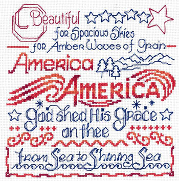 America the Beautiful - Cross Stitch Pattern